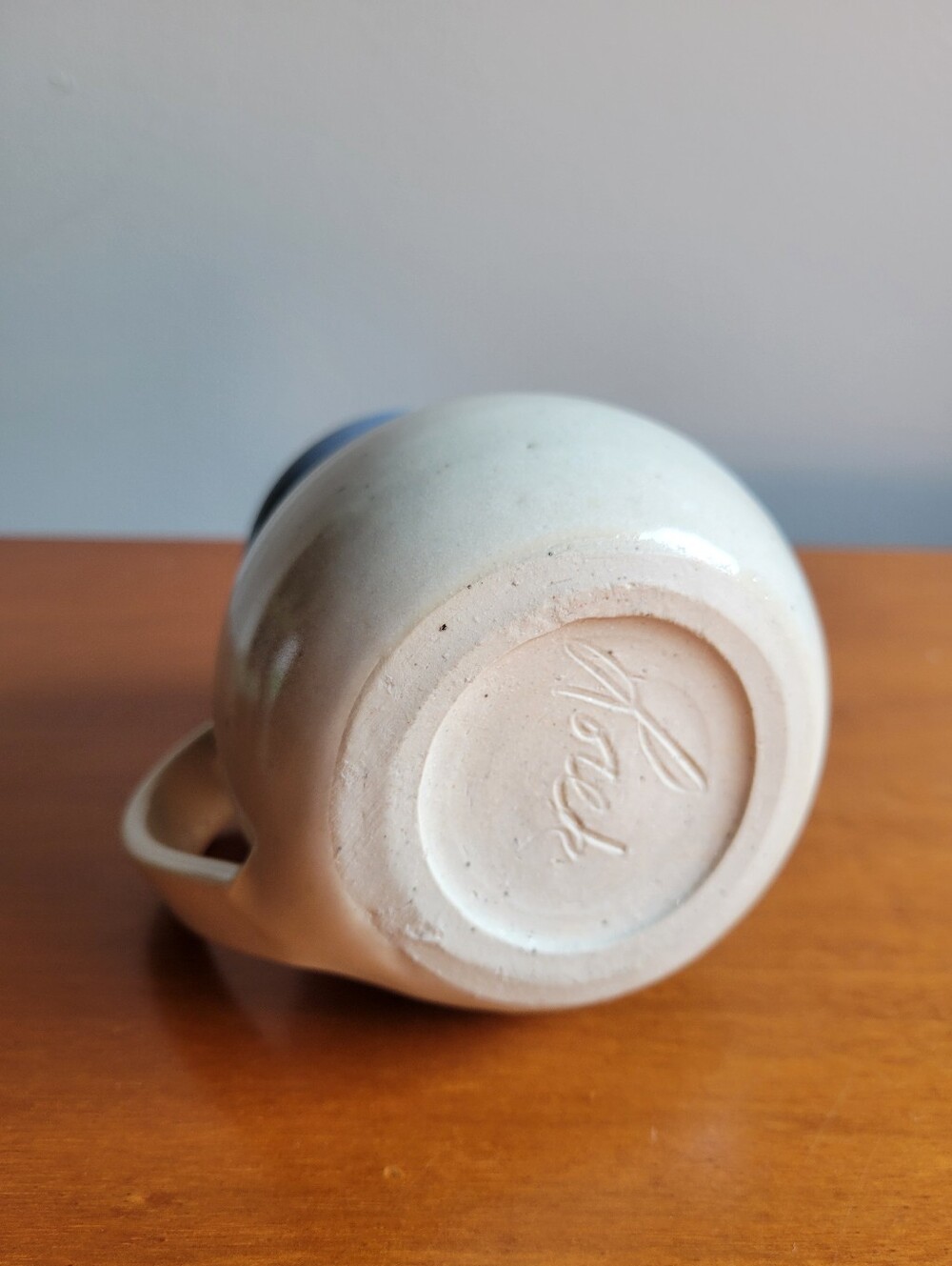 Handmade Studio Pottery Swan Mug Stoneware Hand Thrown Artisan Coffee Cup - Picture 4 of 7